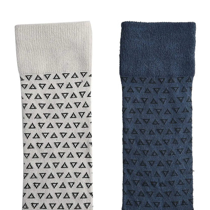 Dr. Scholls Men's 2pck Micro Pattern Dress Crew Socks -Burgundy/Gray (Sizes 7-12 )