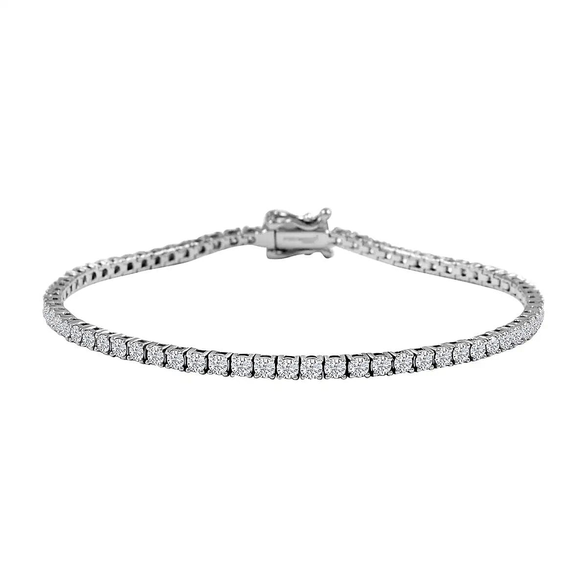 Modani  F-G VS Diamond Bracelet, 950 Platinum Bracelet, Diamond Tennis Bracelet, Diamond Jewelry For Her (7.25 In) 11.10 Grams 3.00 ctw
