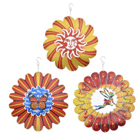 Set of 3 Decoration Wind Spinner - Orange