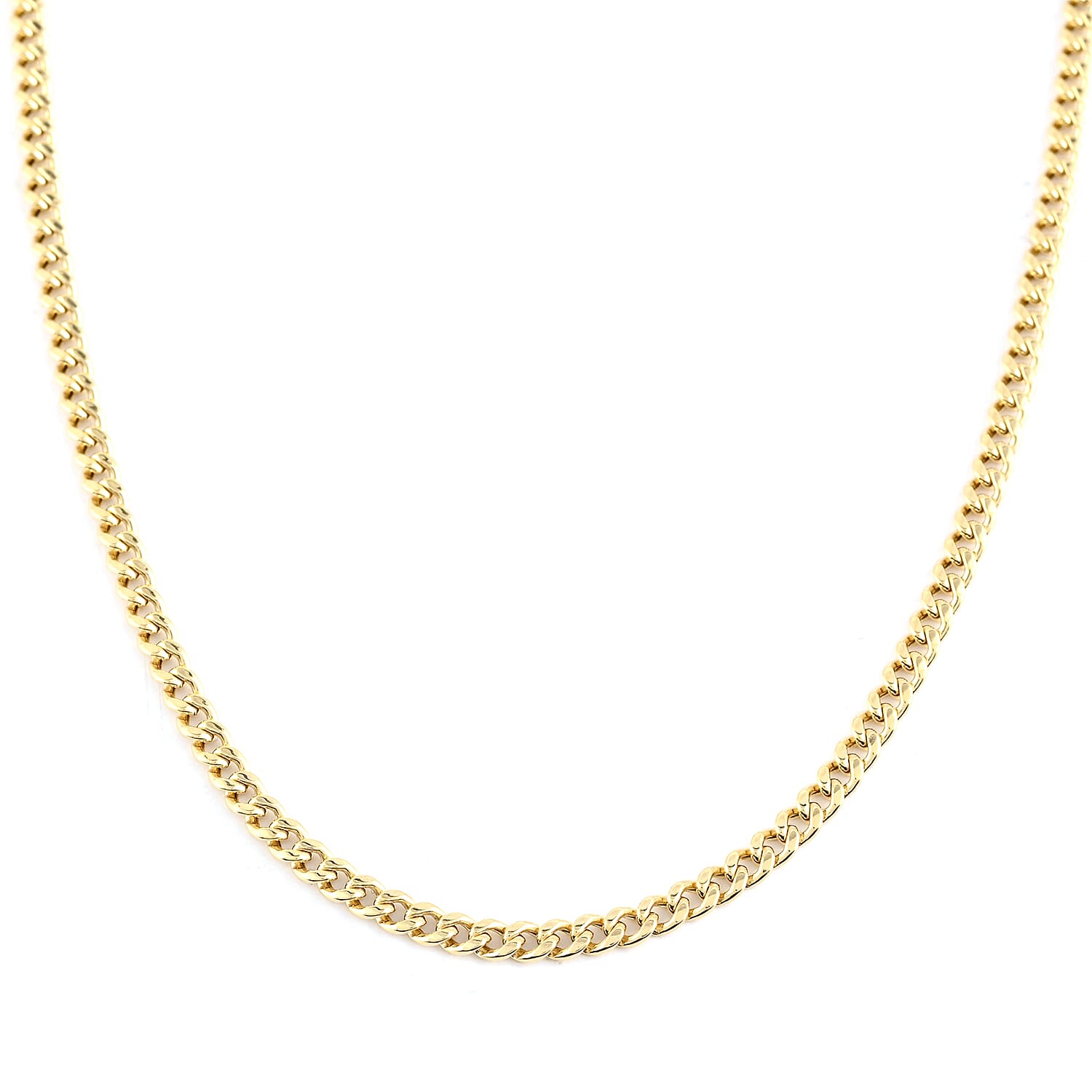 14K Yellow Gold 2mm Cuban Chain Necklace 20 Inches 1.8 Grams