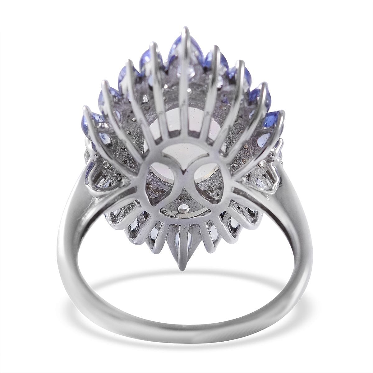 Ethiopian Welo Opal and Multi Gemstone Cocktail Ring in Platinum Over Sterling Silver 4.40 ctw