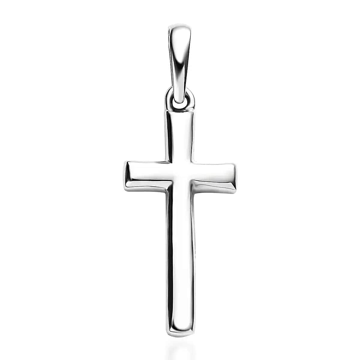 950 Platinum Cross Pendant, 950 Platinum Pendant, Plain Metal Jewelry, Cross Jewelry, Birthday Gifts 1.80 Grams