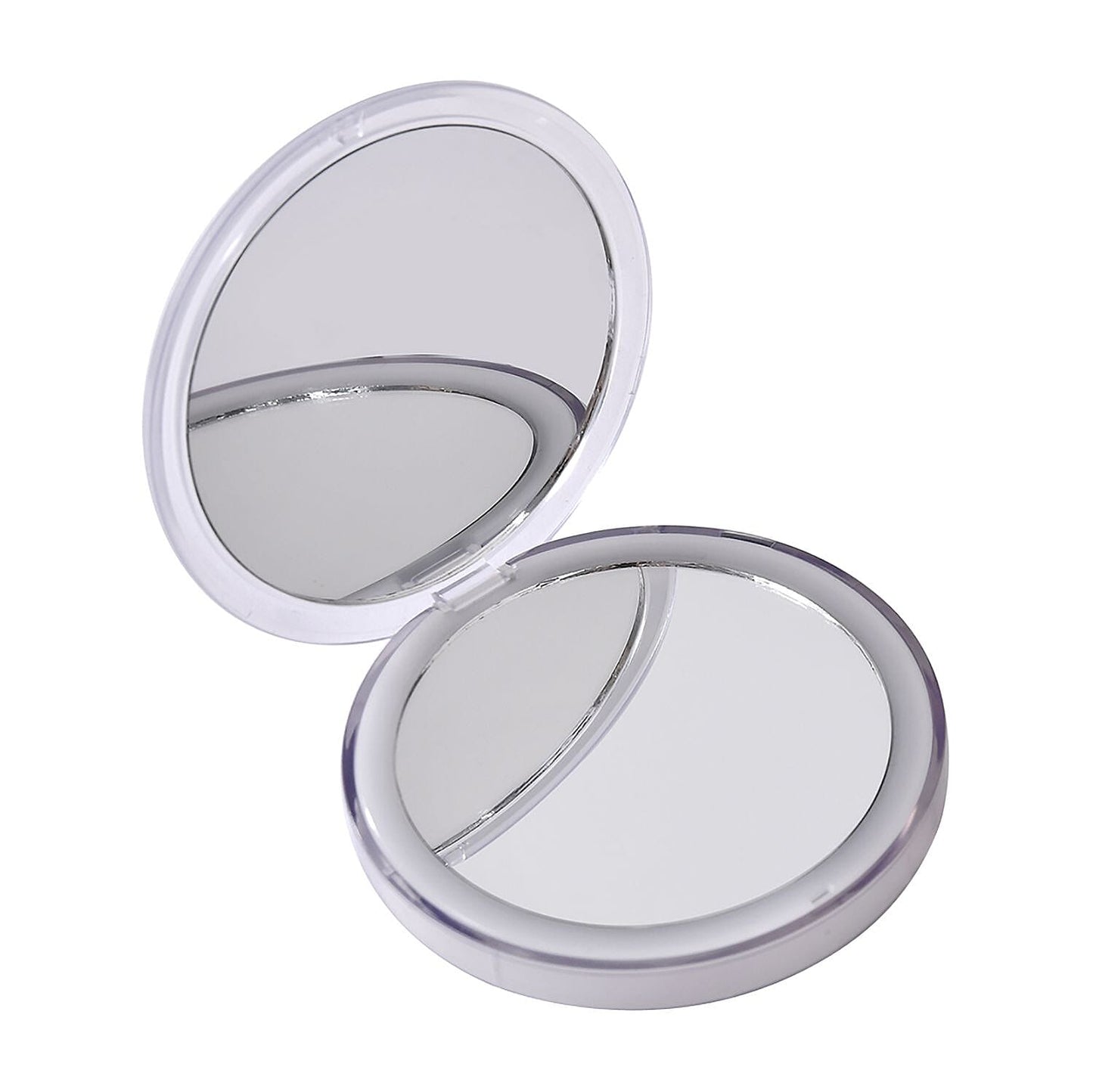 Pink Rechargeable Two-Sided LED Portable Mirror