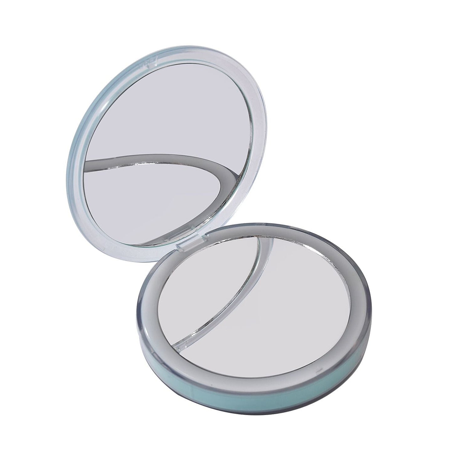 Pink Rechargeable Two-Sided LED Portable Mirror