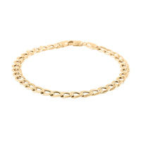 10K Yellow Gold 5.5mm Curb Chain Bracelet (8.00 In) 3.80 Grams
