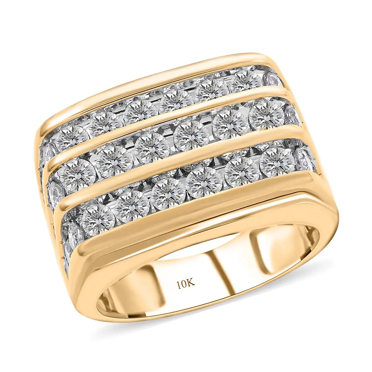 10K Yellow Gold Diamond Men's Ring 8.50 Grams 2.00 ctw (Del. in 7-10 Days)