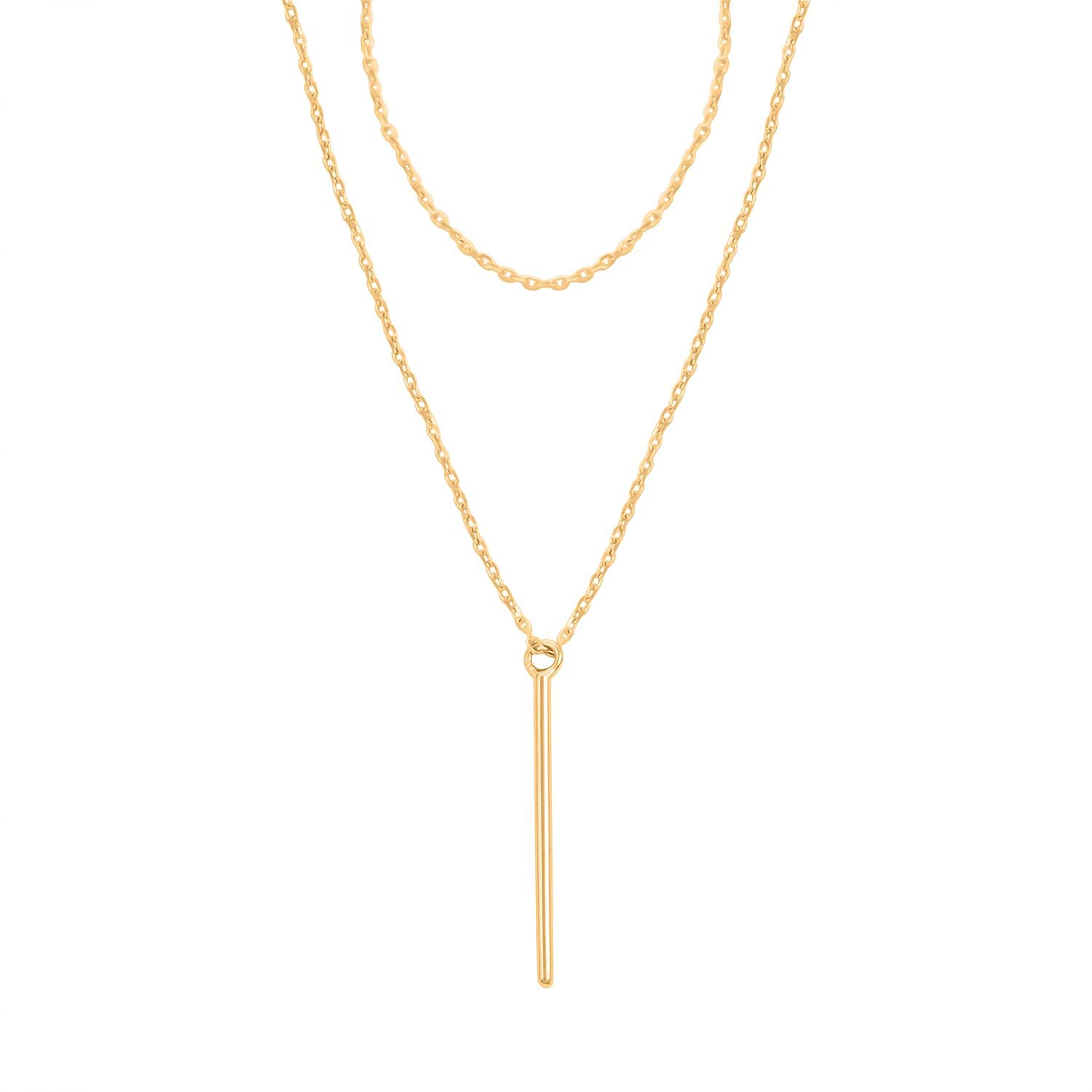 Gemella Italian 14K Yellow Gold Necklace 16-18 Inches 1.85 Grams