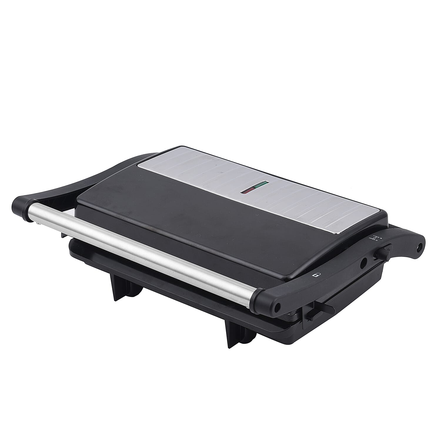 Homesmart Black 2-Slice Press Grill with Non-Stick Coating and Floating Hinge System