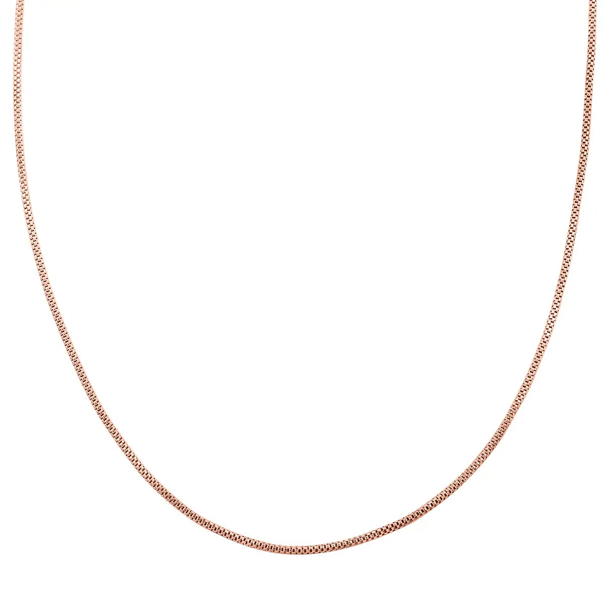 Doorbuster TLV 14K RG Over Sterling Silver Diamond-Cut Coryana Necklace (24 Inches) (10 g)