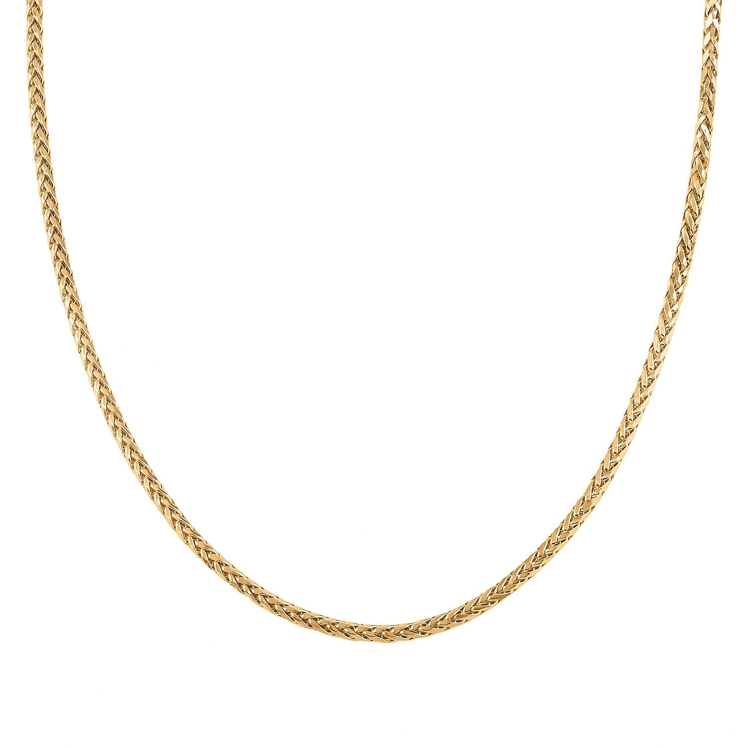 10K Yellow Gold 2.5mm Palma Chain Necklace 22 Inches 6 Grams