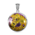 Australian Mojave Stichitite Solitaire Pendant in Sterling Silver 18.90 ctw - Sticky add to cart bar