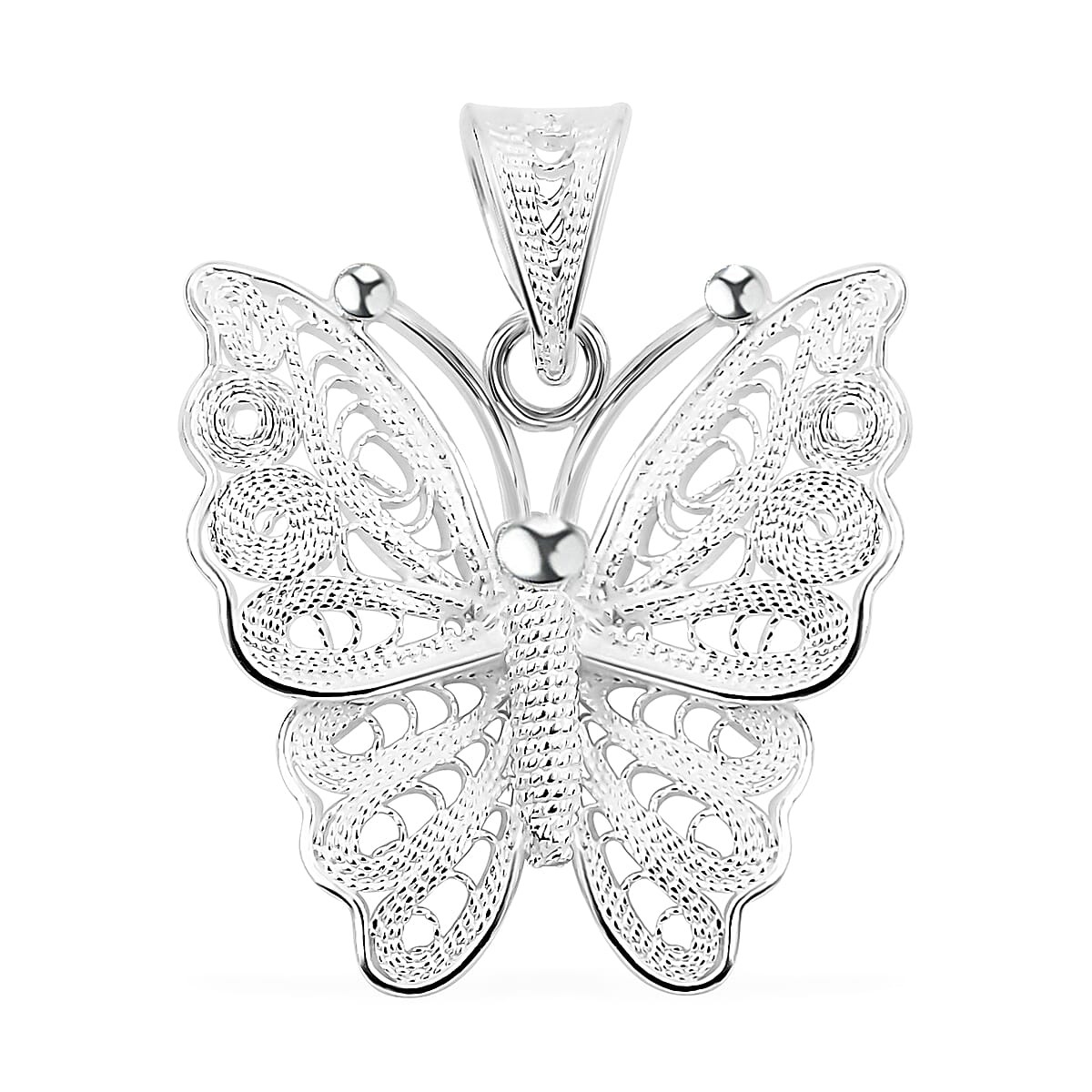 Artistry Tarakashi Collection Sterling Silver Butterfly Pendant 1.90 Grams