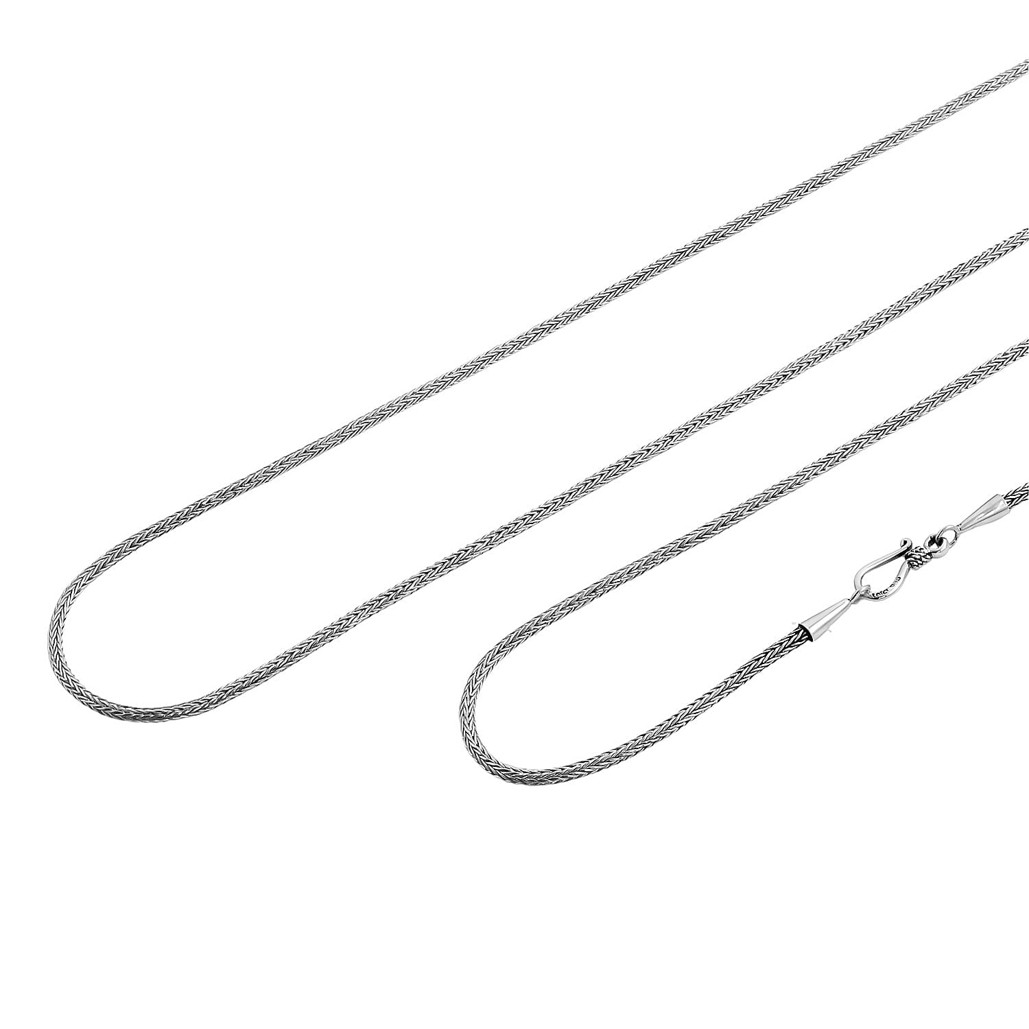 Bali Legacy Sterling Silver 2.5mm Tulang Naga Necklace 30 Inches 22.75 Grams