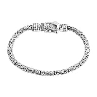 Bali Legacy Sterling Silver Oval Shape Borobudur Bracelet (6.50 In) (14.22 g)