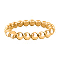 24K Yellow Gold Electroform Ball Beaded Bracelet (7.25 In) 12.65 Grams - Sticky add to cart bar