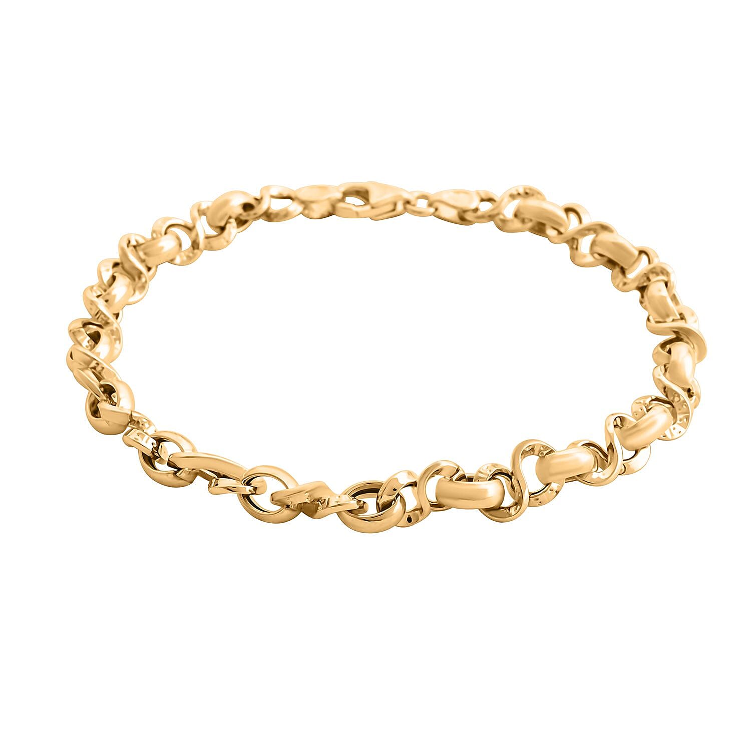 Gemella Italian 10K Yellow Gold Chain Bracelet (7.50 In) 3.80 Grams