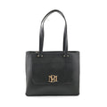 Badgley Mishka Black Vegan Leather Handbag (14"x5"x10.5") - Sticky add to cart bar