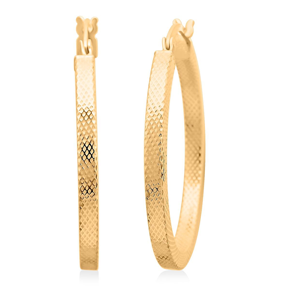 Sterling Silver Hoop Earrings 3.10 Grams