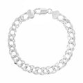Italian Sterling Silver Rombo Chain Bracelet (7.50 In) 7.90 Grams - Sticky add to cart bar