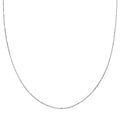 Italian Rhodium Over Sterling Silver Brillantina Chain Necklace 24 Inches 2.50 Grams - Sticky add to cart bar
