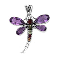 Bali Legacy African Amethyst, Multi-Tourmaline Pendant in Sterling Silver 9.15 ctw - Sticky add to cart bar