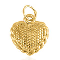 Luxoro 10K Yellow Gold Electroform Heart Pendant without Chain 0.30 Grams - Sticky add to cart bar
