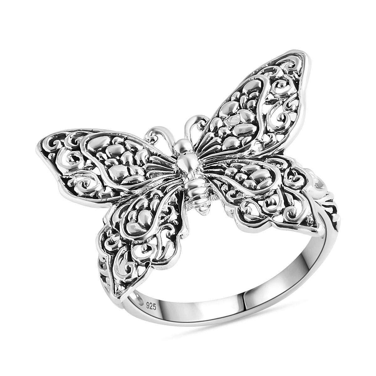 Bali Legacy Butterfly Ring in Sterling Silver 4.70 Grams
