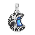 D'Joy Artisan Crafted Malagasy Labradorite Tree of Life Pendant without Chain in Sterling Silver 20.80 ctw