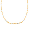 Italian Diamond-Cut Necklace in 10K Yellow and White Gold 3.26 Grams 20 Inches - Sticky add to cart bar