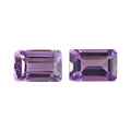 Rose De France Amethyst Set of 2 (Oct 6x4 mm) 1.00 ctw Loose gemstone - Sticky add to cart bar