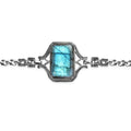 Malagasy Labradorite Bracelet in Stainless Steel (6.50-8.50In) 44.40 ctw - Sticky add to cart bar