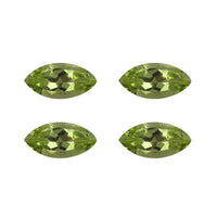 Peridot Set of 4 (Mrq 10x5 mm) 3.75 ctw Loose gemstone