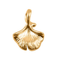 Electroform Sea Shell Pendant in 24K Yellow Gold