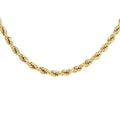 Rope Chain Necklace in ION Plated Yellow Gold Stainless Steel (24 Inches) 22 Grams - Sticky add to cart bar