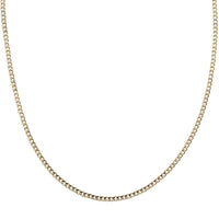 10K Yellow Gold 2mm Cuban Necklace 18 Inches 2.20 Grams