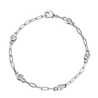 Karis Diamond Accent Bracelet in Platinum Bond (7.25 In)