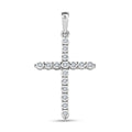 Diamond 0.10 ctw Cross Pendant without Chain in 10K White Gold - Sticky add to cart bar