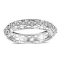 Doorbuster White Diamond Band 0.15 ctw Ring in Rhodium Over Sterling Silver