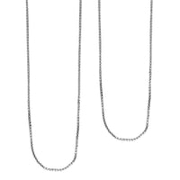 Box Chain Necklace in Sterling Silver 20 Inches 2.80 Grams