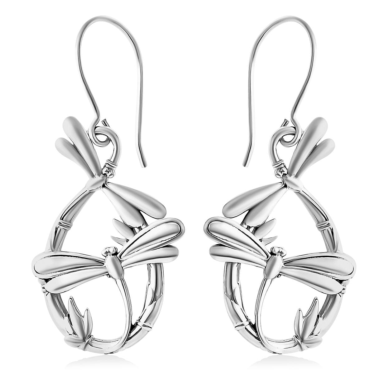 D'Joy Bali Legacy Dragonfly Earrings in Sterling Silver 4.49 Grams
