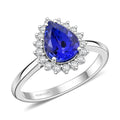 Certified & Appraised Rhapsody AAAA Tanzanite and Diamond E-F VS Ring in 950 Platinum 6.50 Grams 2.15 ctw - Sticky add to cart bar