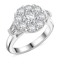 Modani 950 Platinum Diamond Ring (Size 5.0) (10.19 g) 2.04 ctw