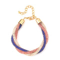 Doorbuster Multi Color Austrian Crystal Bracelet in Goldtone (8-10In) - Sticky add to cart bar