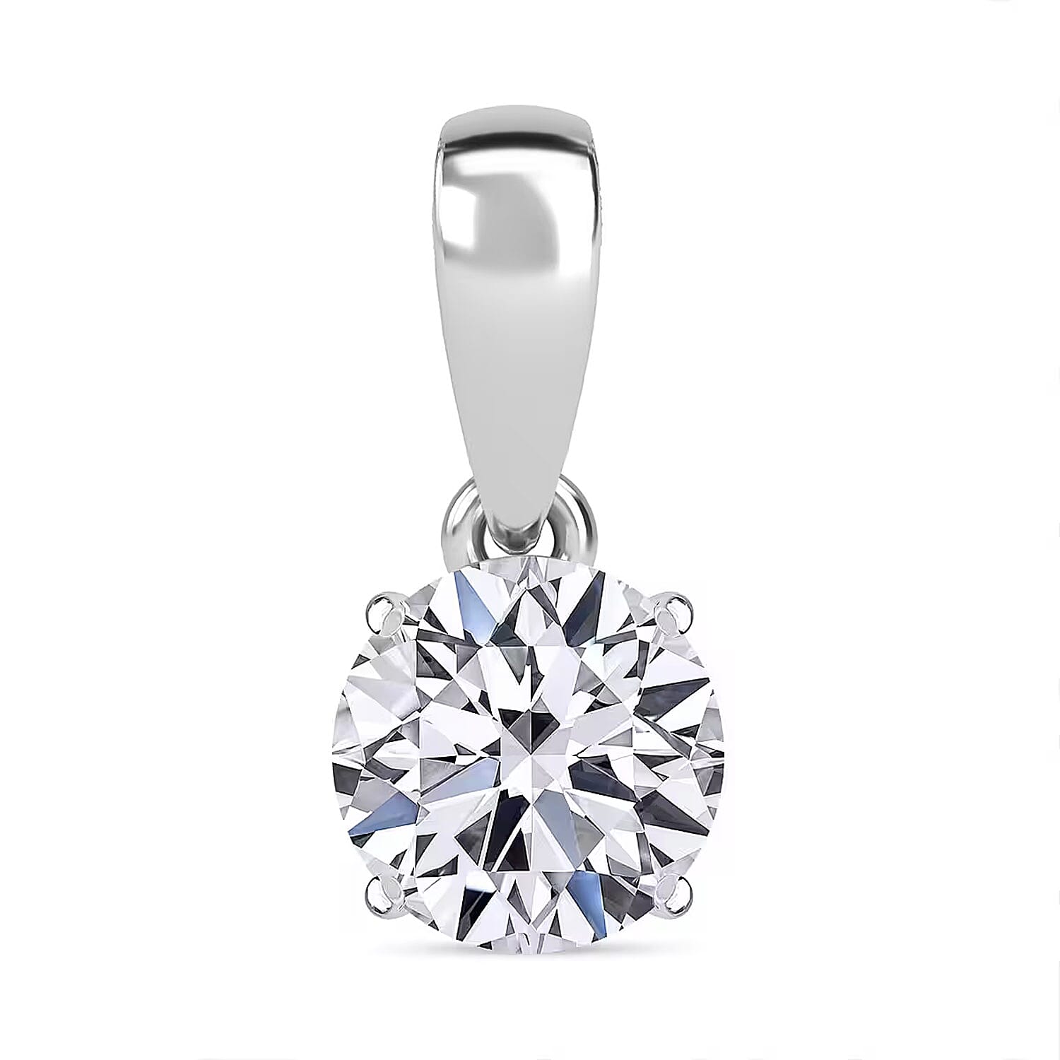 Luxuriant Lab Grown Diamond G VS 1.00 ctw Pendant without Chain in 950 Platinum