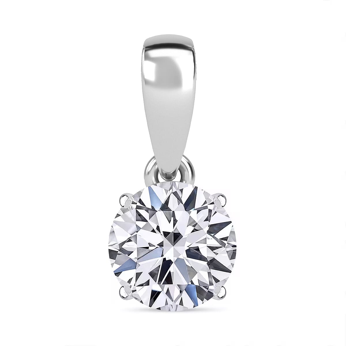 Luxuriant Lab Grown Diamond G VS 0.50 ctw Pendant without Chain in 950 Platinum