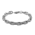 Sterling Silver Fancy Link Chain Bracelet (7.25 In) (31.90 g) - Sticky add to cart bar