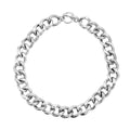 Curb Chain Necklace in Sterling Silver 20 Inches 75.40 Grams - Sticky add to cart bar