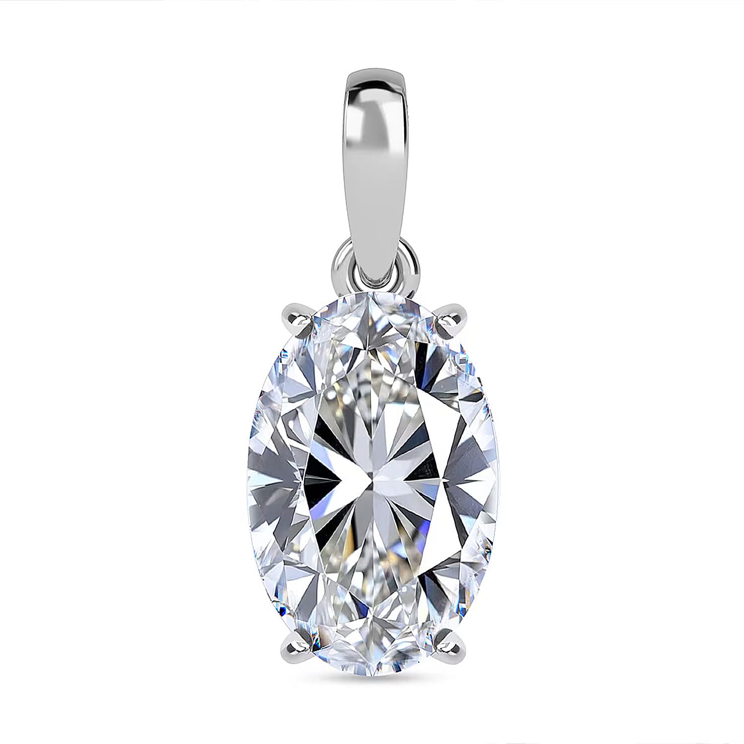 IGI Certified Luxuriant Lab Grown Diamond G VS1 5.00 ctw Pendant without Chain in 950 Platinum
