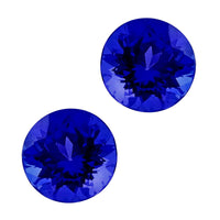 AAAA Tanzanite Set of 2 (Rnd 5 mm) 1.00 ctw