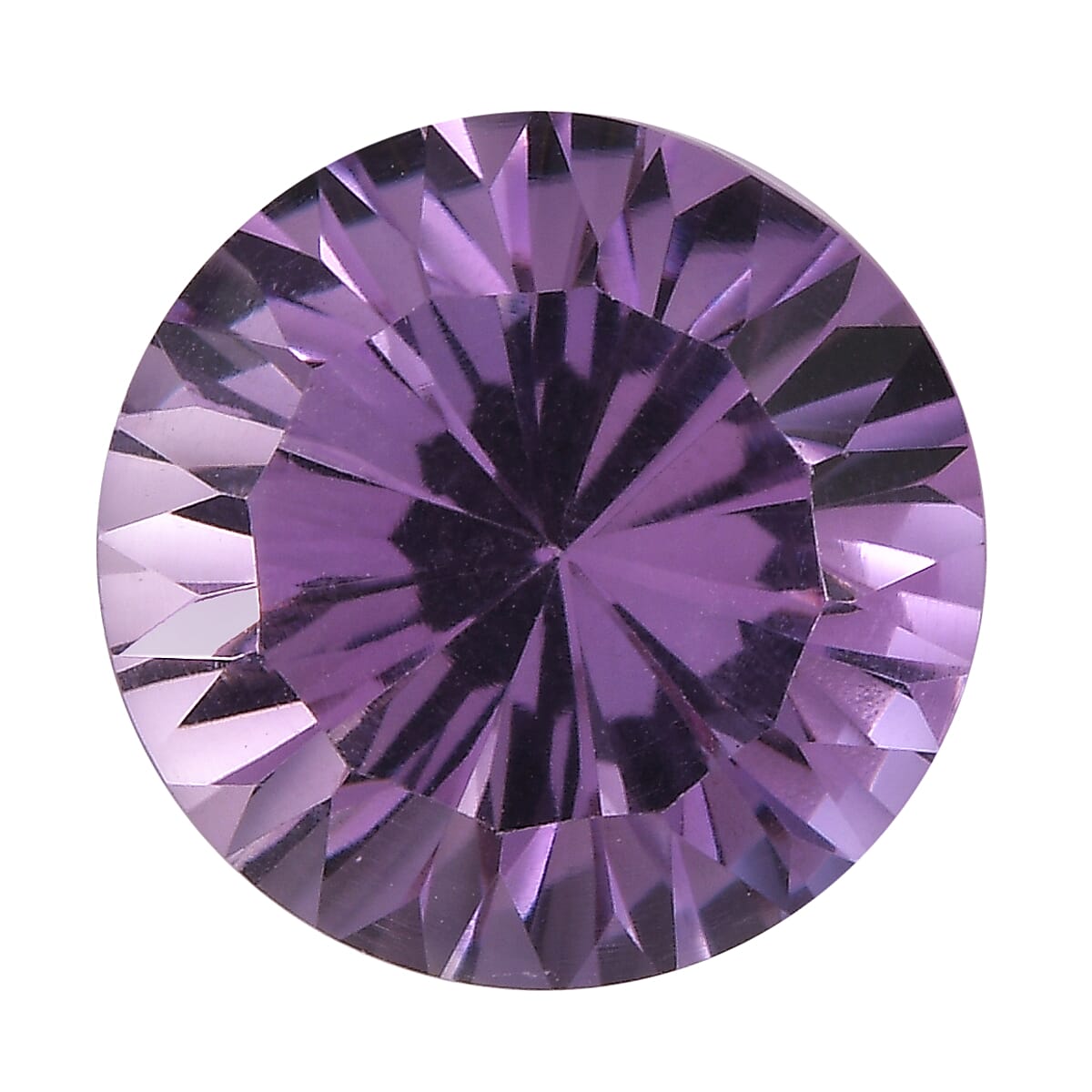 Rose De France Amethyst (Rnd 12mm) 5.20 ctw Loose Gemstone
